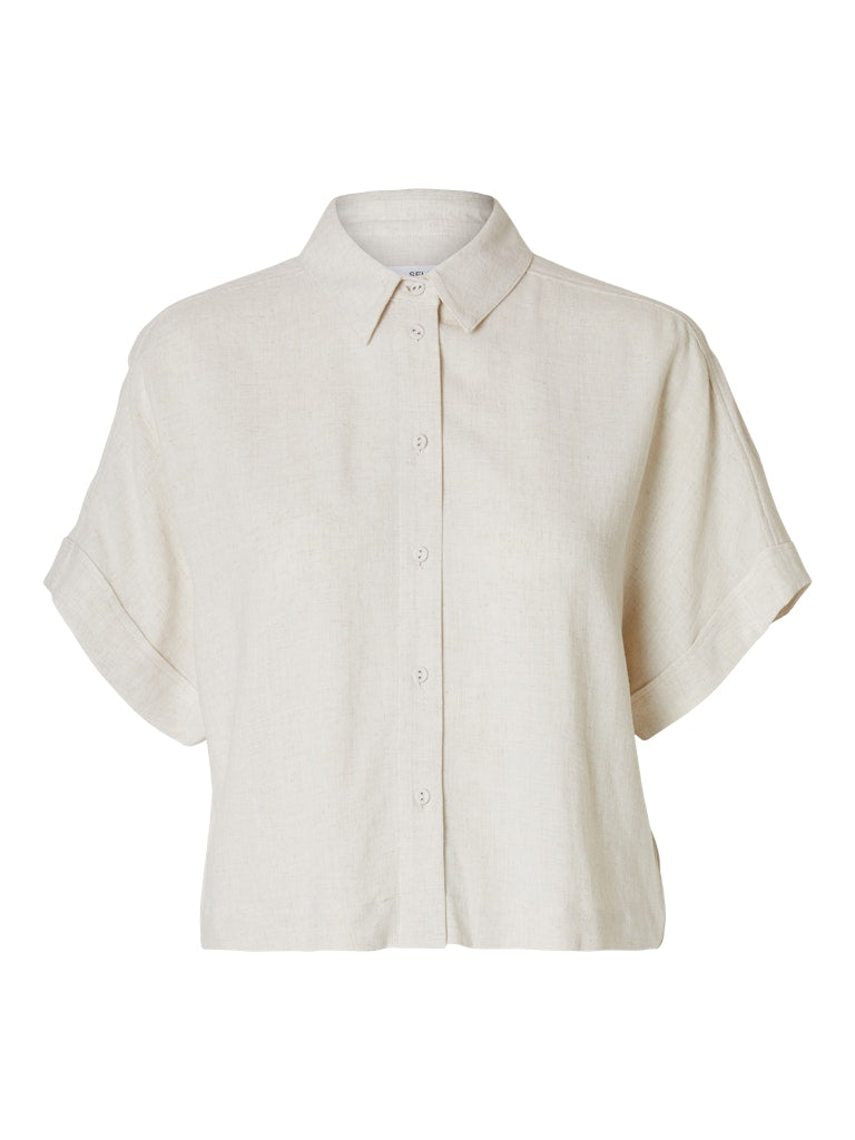 Selected Femme Damen Blusen Sandshell