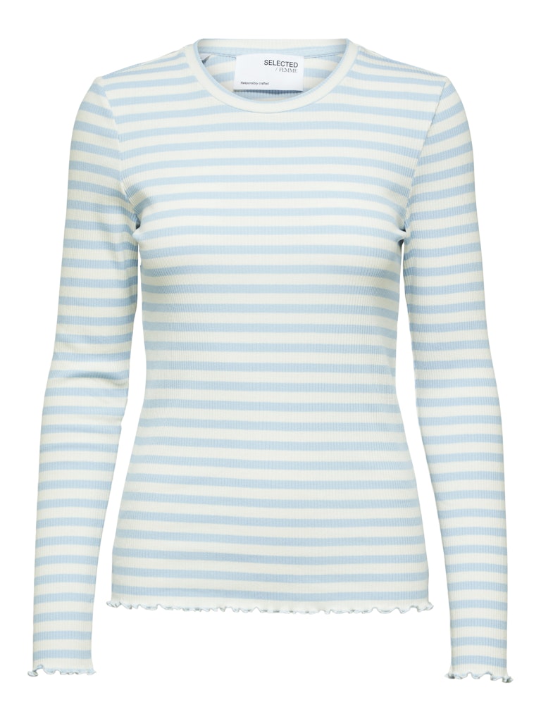 Selected Femme Damen T-Shirts Cashmere Blue/W