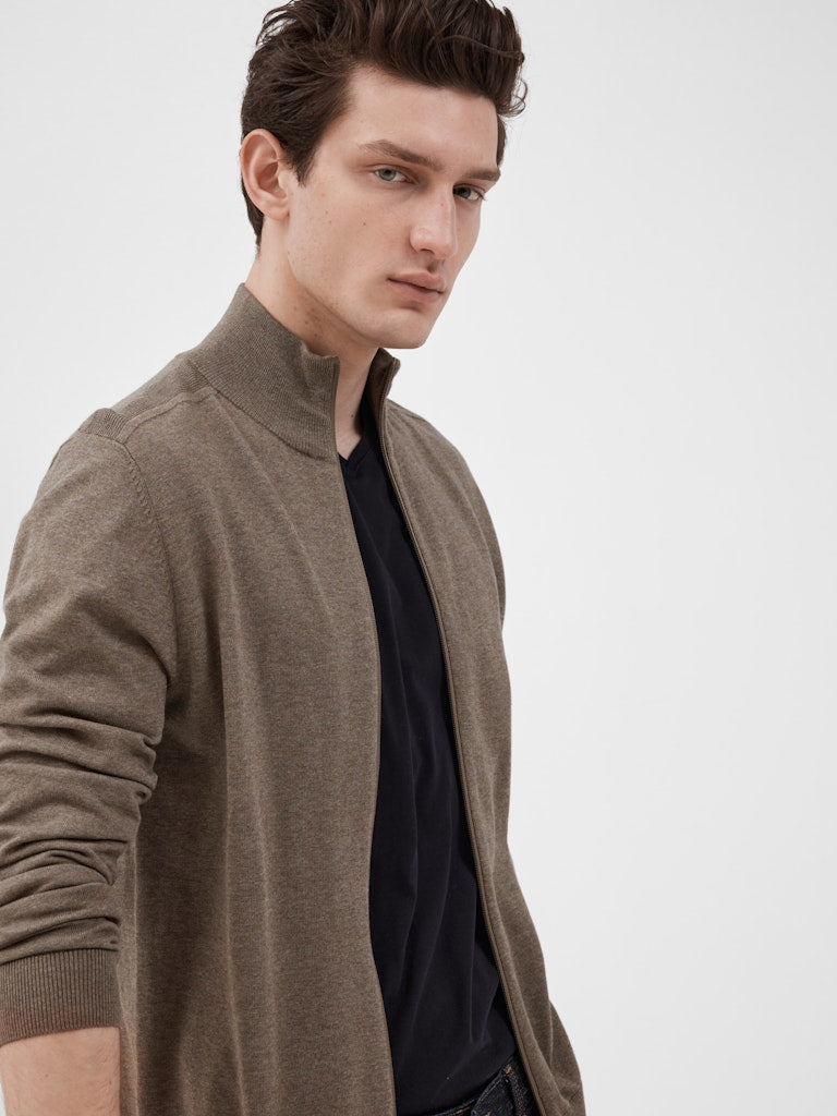Selected homme Herren Strickjacken  Teak/
