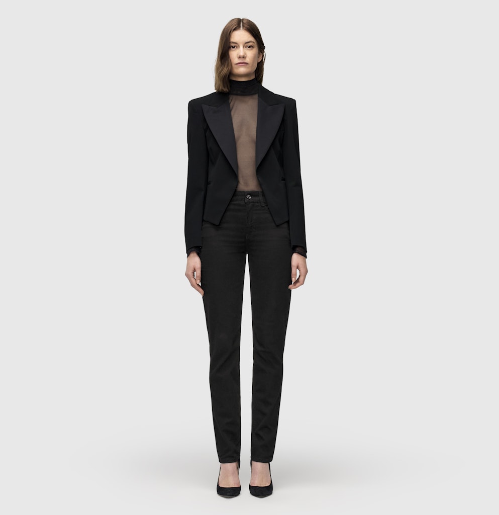 Mac Damen Jeans Black-Black