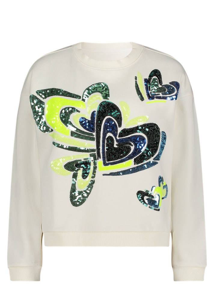 Cartoon Damen Sweatshirts Patch Cream/Gre