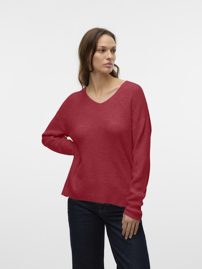 Vero Moda Damen Pullover Karanda Red/Mel
