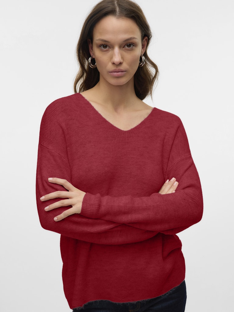 Vero Moda Damen Pullover Karanda Red/Mel