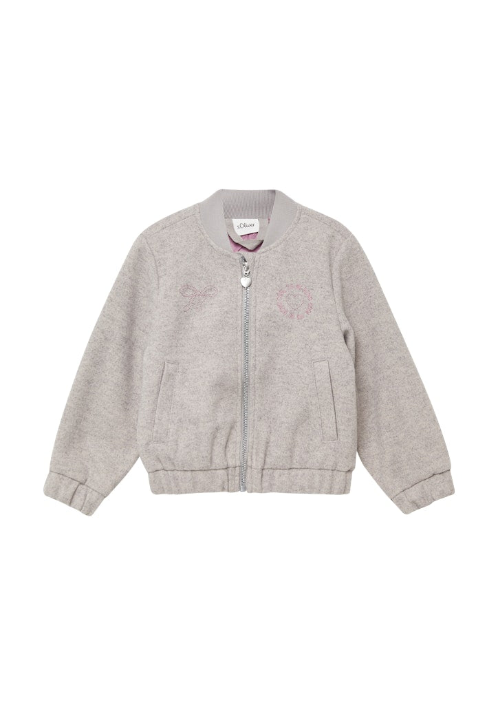 S. Oliver Mädchen Shirts & Tops Grey/Black