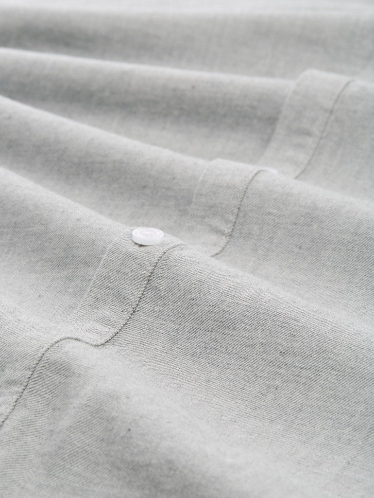 Tom Tailor denim Herren Hemden lang Greyish Grey Me