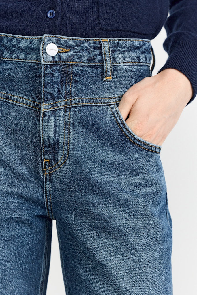 Rich & Royal Damen Jeans Denim Blue