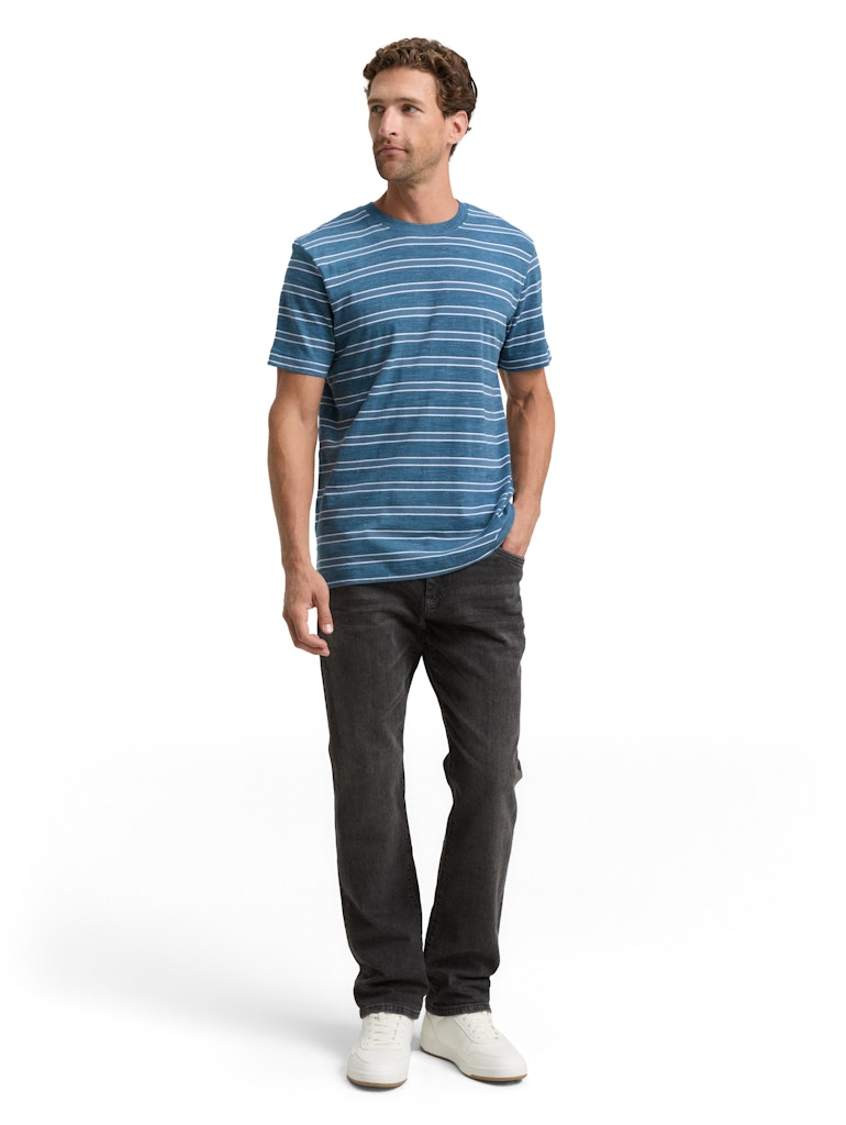 Tom Tailor Herren T-Shirts kurz Real Teal Yarn