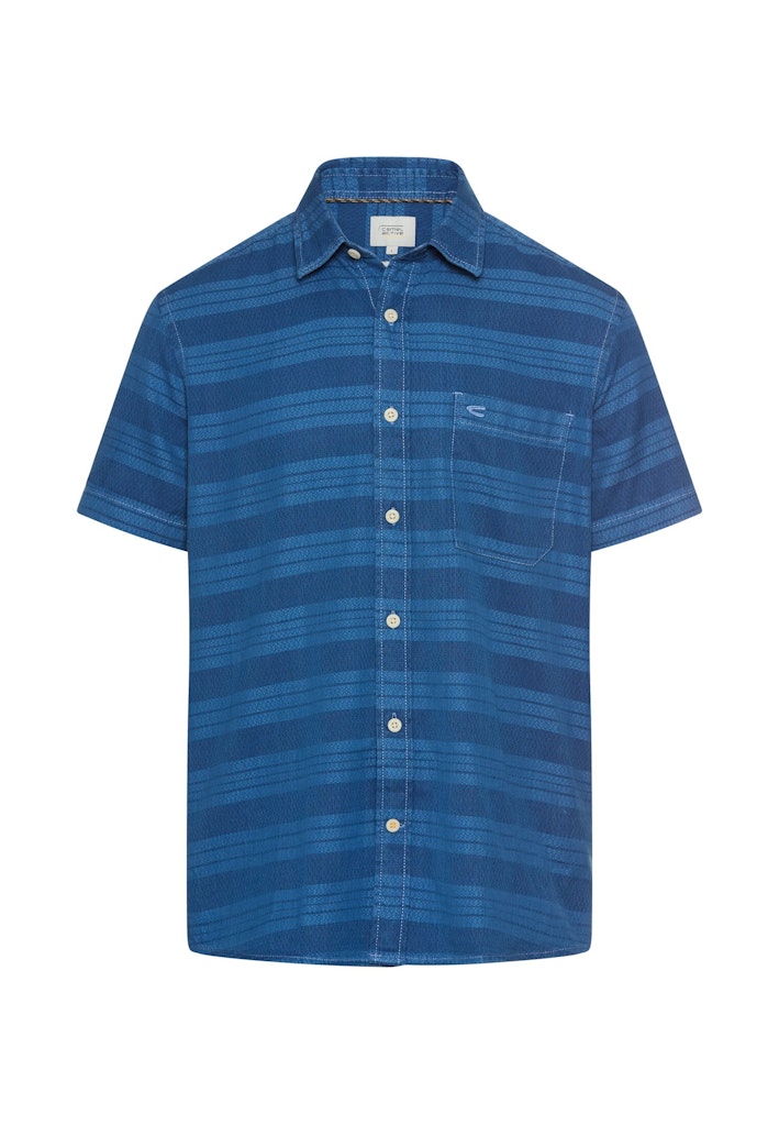 Camel active Herren Hemden kurz  Light Blue