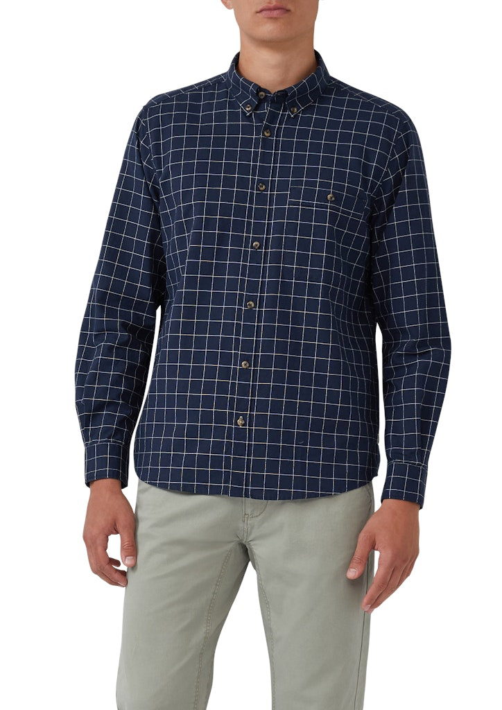 S. Oliver red Herren Hemden lang Blue