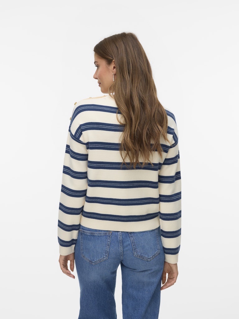 Vero Moda Damen Pullover Birch/W. Dark D