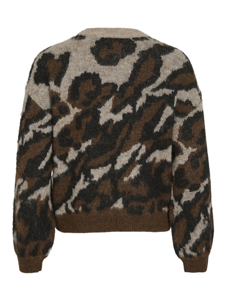 Vila Damen Pullover Natural Melange