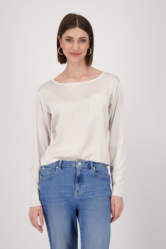 Monari Damen T-Shirts  Oat Milk