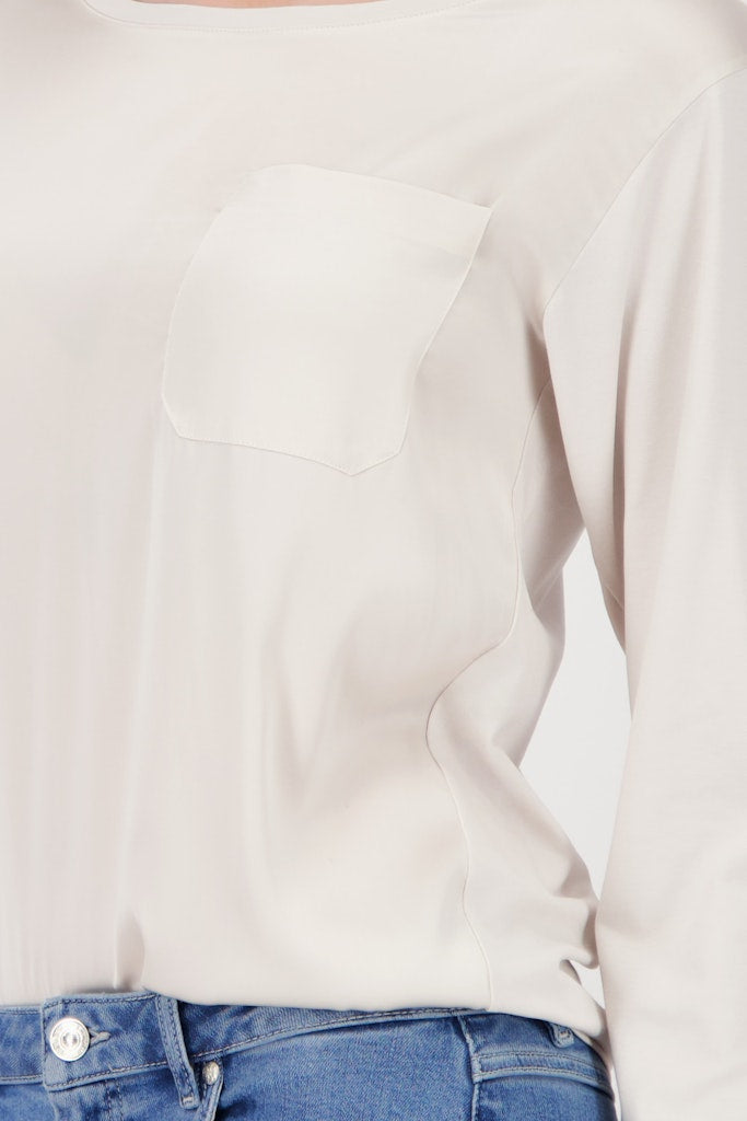 Monari Damen T-Shirts  Oat Milk