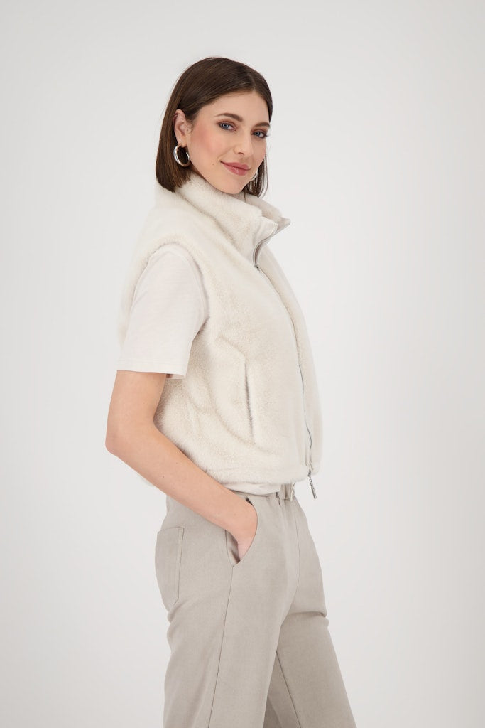 Monari Damen Outdoorwesten  Oat Milk