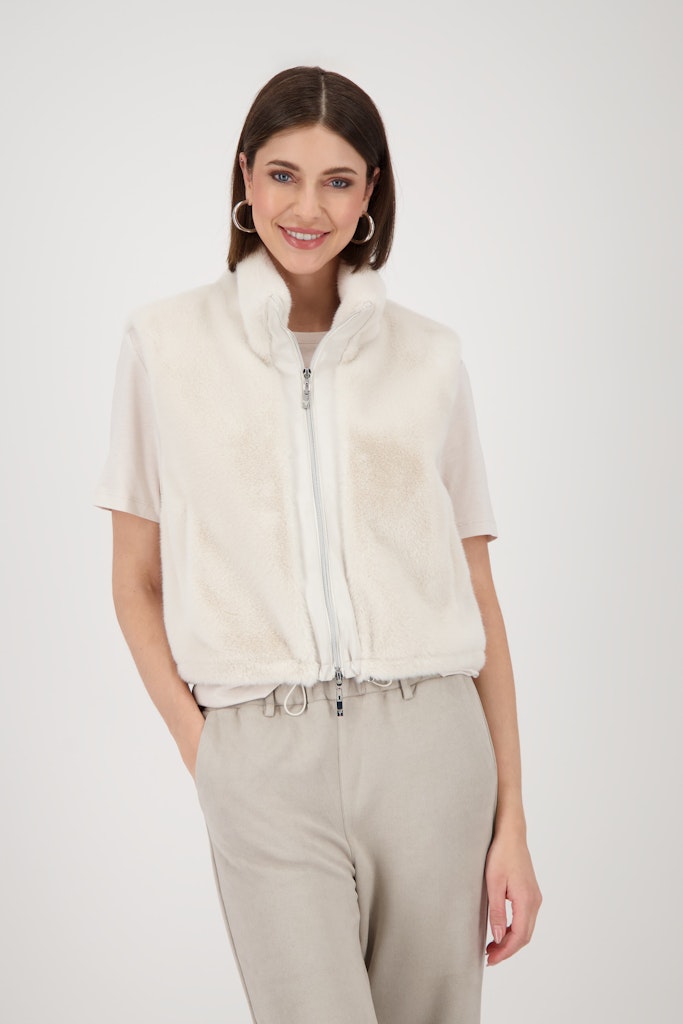 Monari Damen Outdoorwesten  Oat Milk