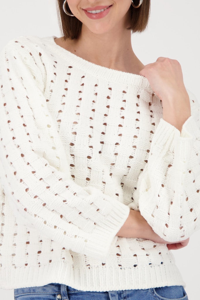 Monari Damen Pullover  Off-White