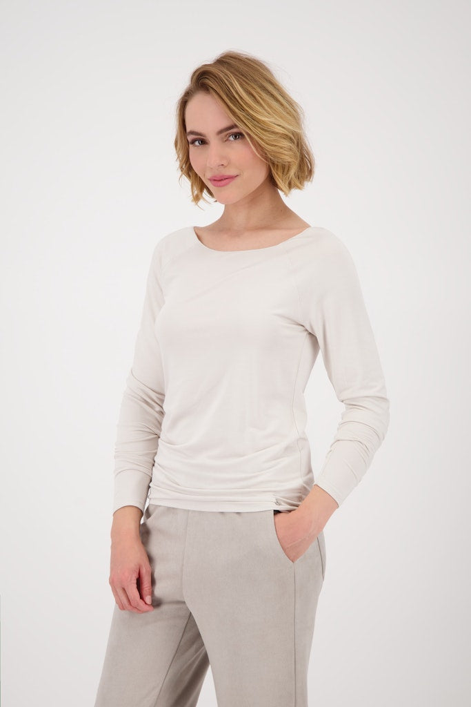 Monari Damen T-Shirts Oat Milk