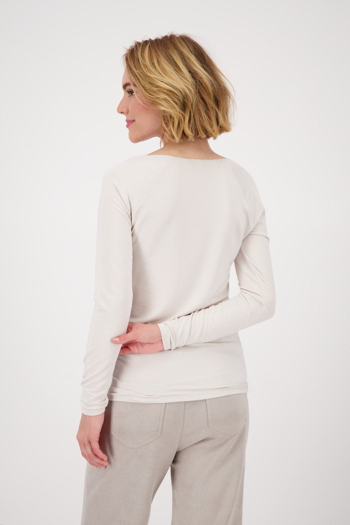 Monari Damen T-Shirts  Oat Milk