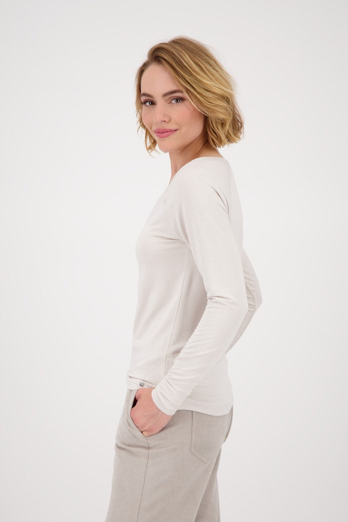 Monari Damen T-Shirts  Oat Milk