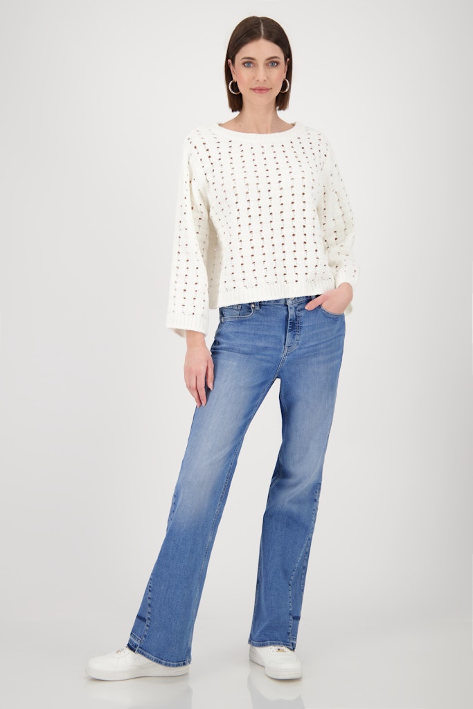 Monari Damen Pullover  Off-White