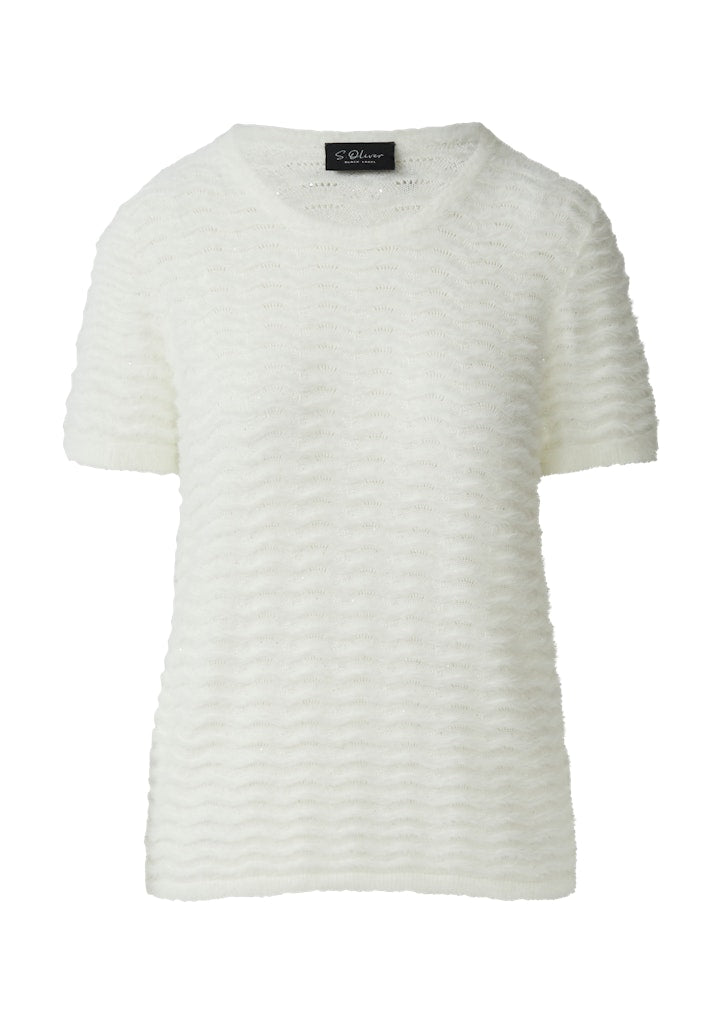 S. Oliver black Damen Pullover White