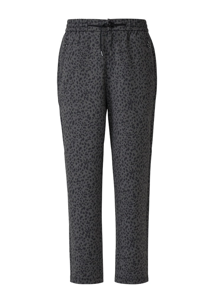 S. Oliver red Damen Hosen Grey/Black
