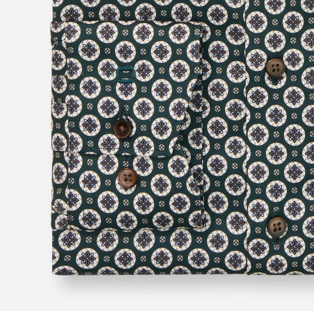 Olymp Herren Hemden lang  Dunkelgrõn