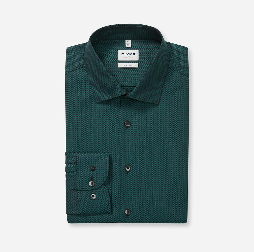 Olymp Herren Hemden lang  Dunkelgrõn