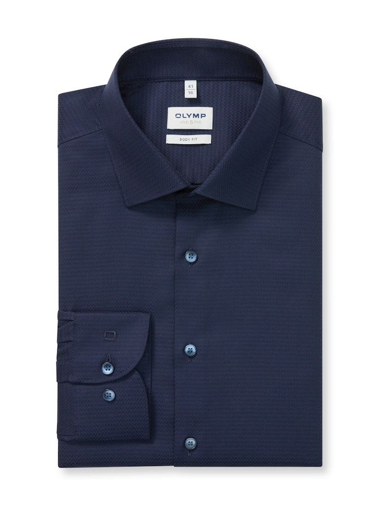 Olymp Herren Hemden lang Marine
