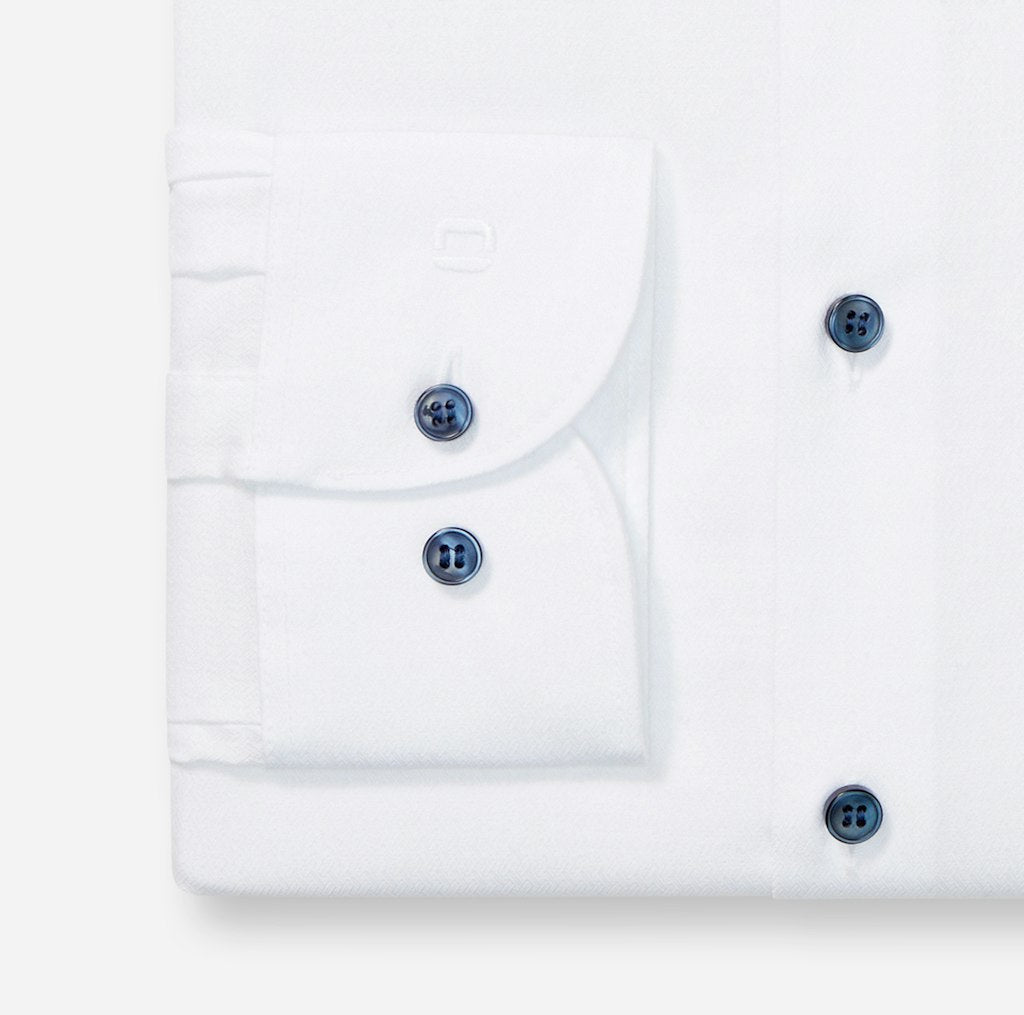 Olymp Herren Hemden lang  Weiss