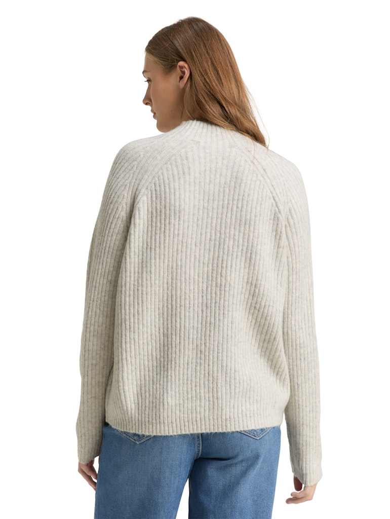 Tom Tailor denim Damen Pullover Marble Beige Me