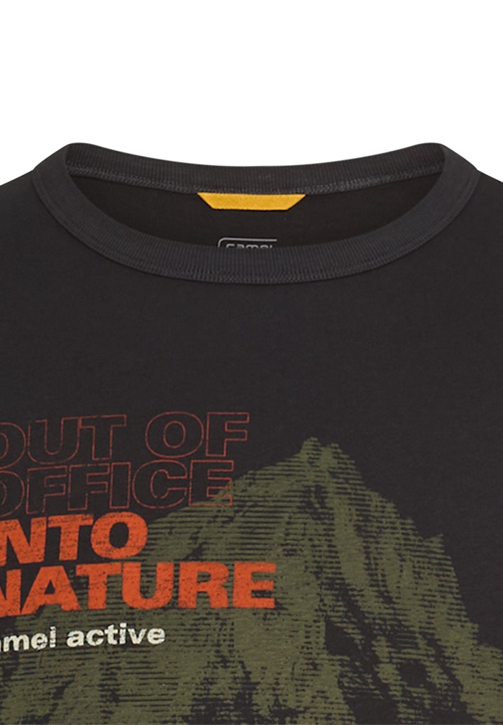 Camel active Herren T-Shirts kurz  Asphalt
