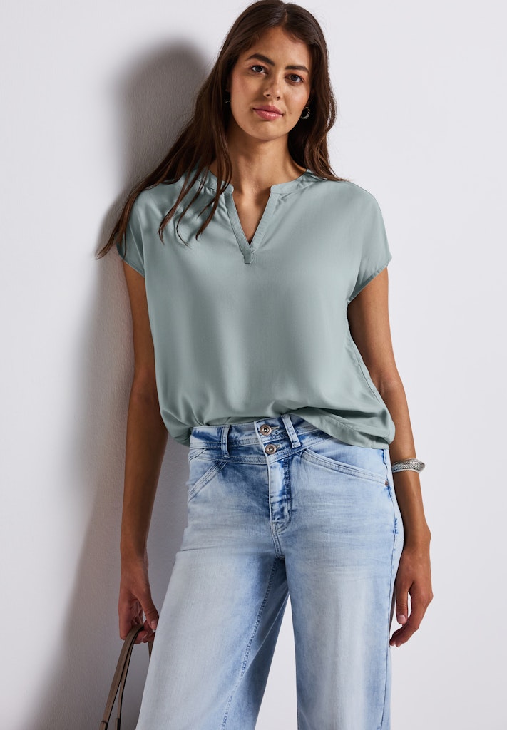 Street One Damen Blusen  Arona Blu