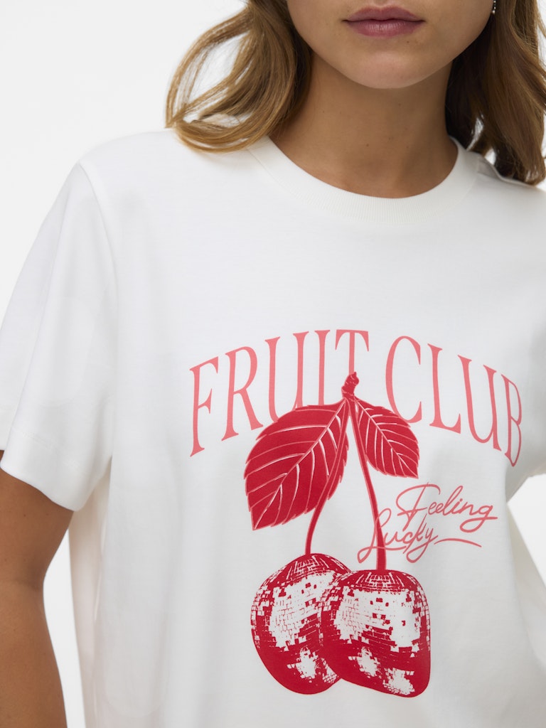 Vero Moda Damen T-Shirts Snow White/Frui