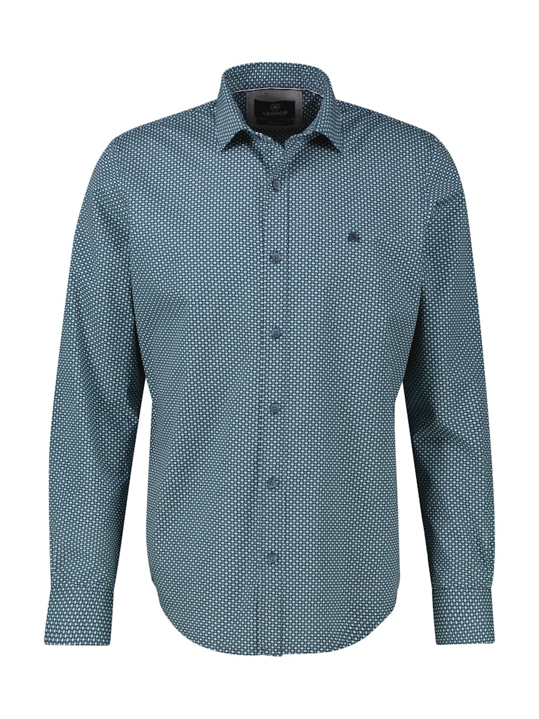 Lerros Herren Hemden Fjord Blue