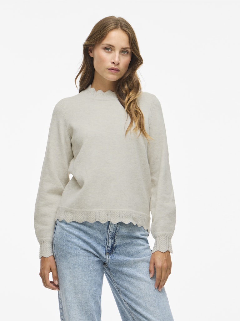 Vila Damen Pullover Super Light Nat