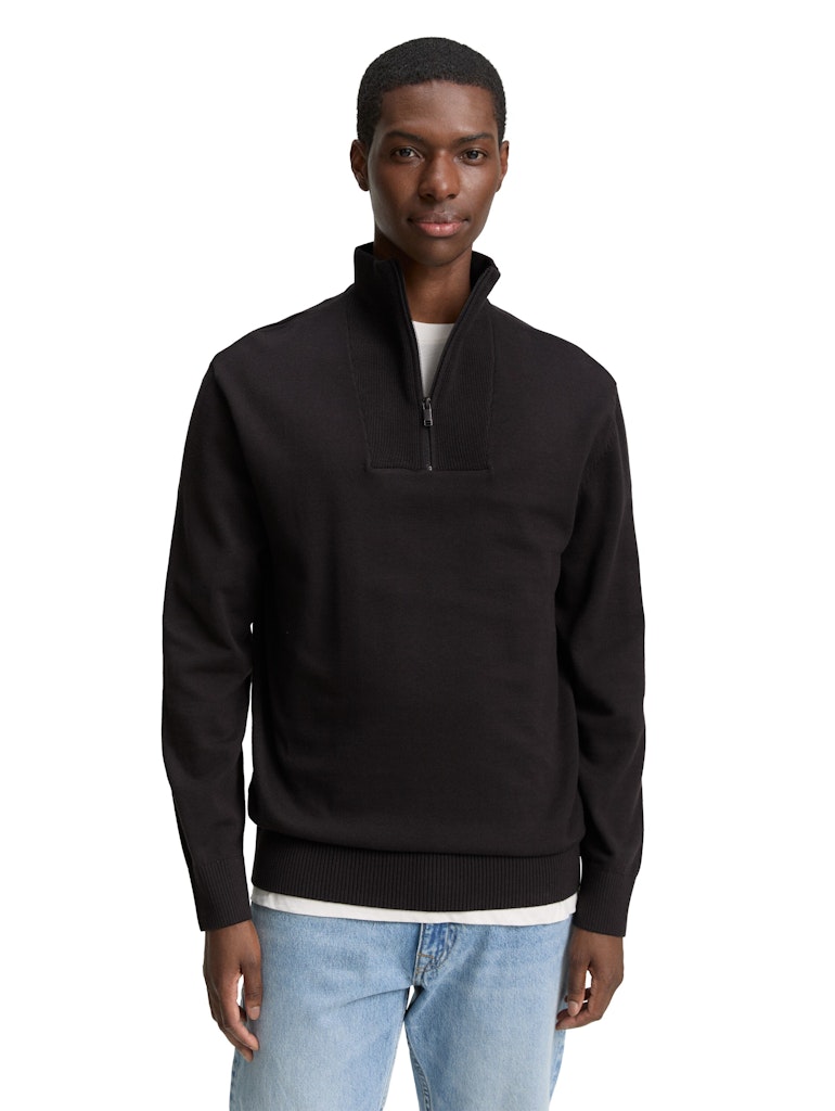 Tom Tailor denim Herren Pullover Night Watch Bla