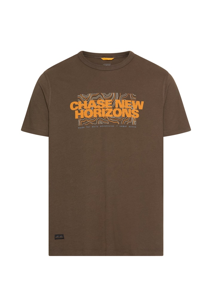Camel active Herren T-Shirts kurz  Dark Brown