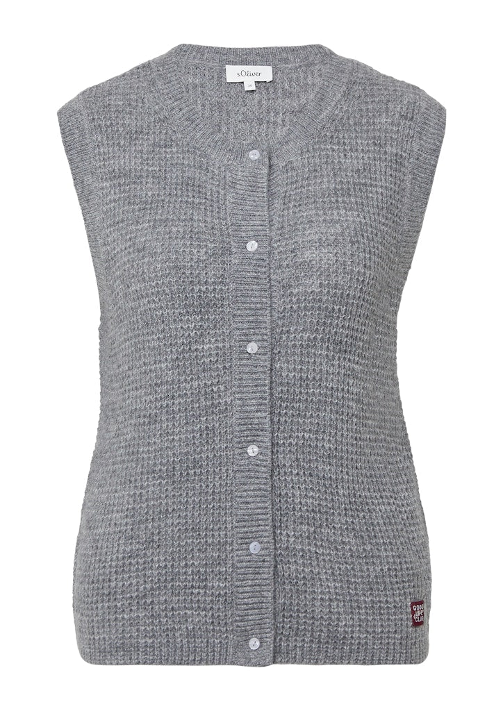 S. Oliver red Damen Pullover Grey/Black