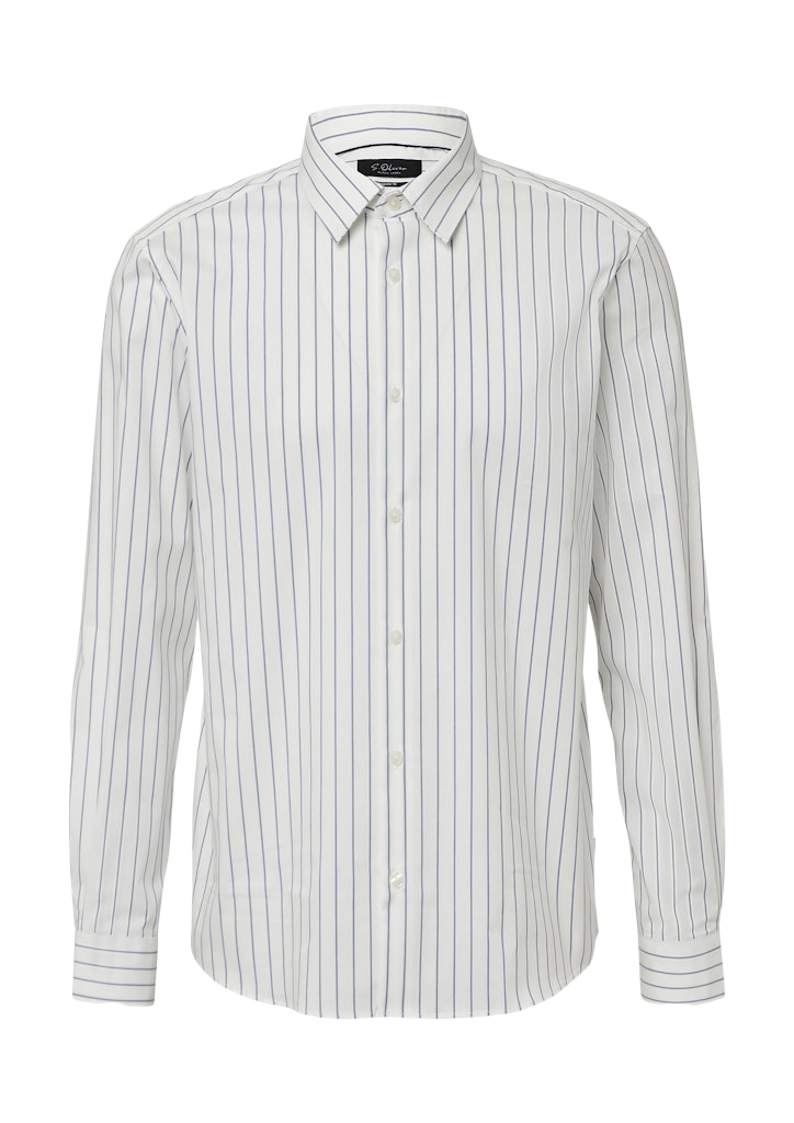 S. Oliver black Herren Hemden lang White