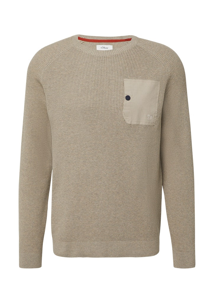 S. Oliver red Herren Pullover Brown