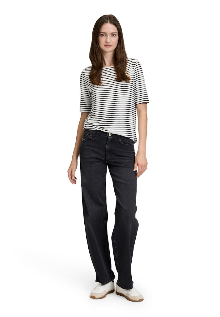 Betty & Co Damen T-Shirts Cream/Black