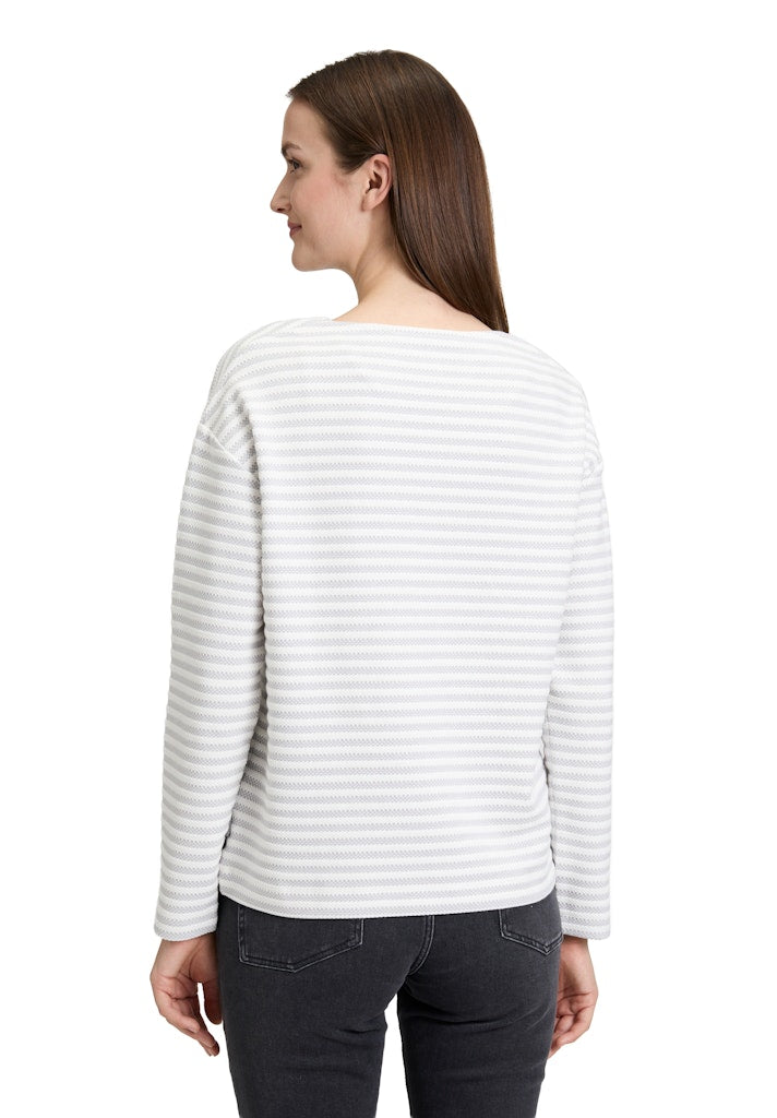Betty & Co Damen Sweatshirts Grey/Cream