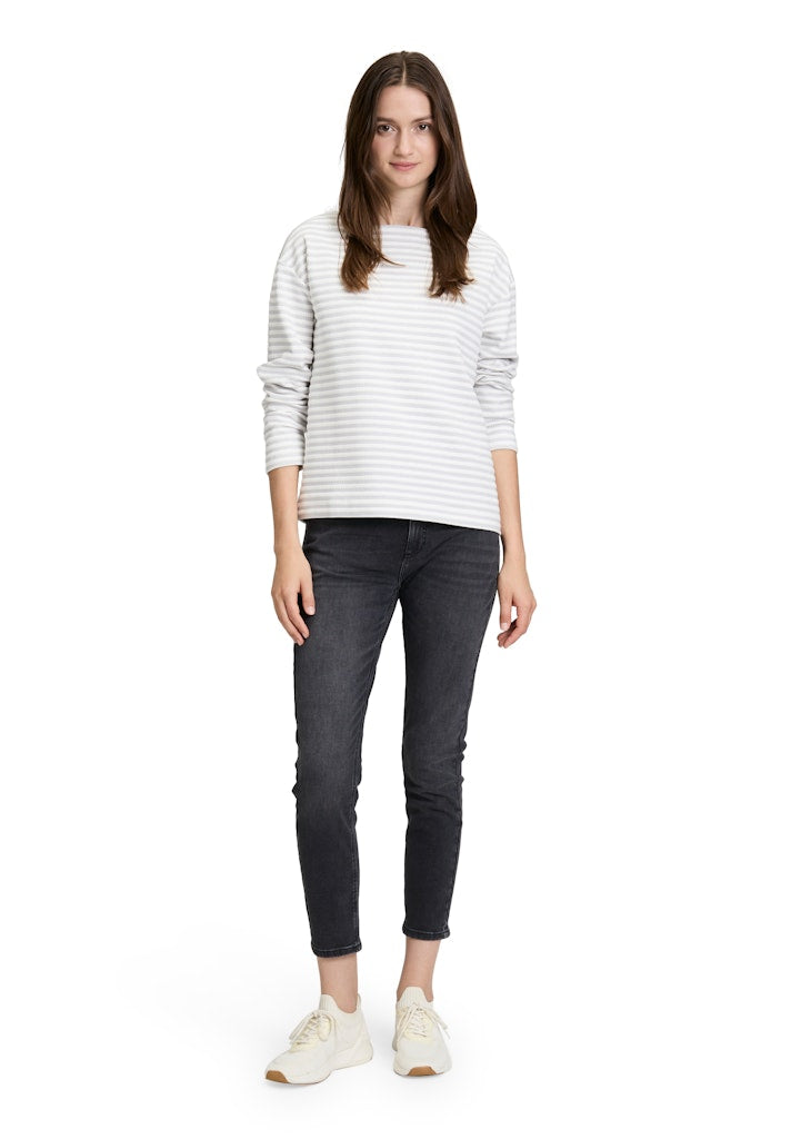 Betty & Co Damen Sweatshirts Grey/Cream