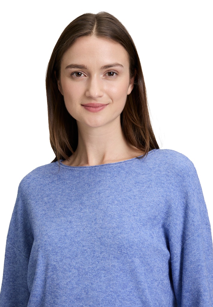 Betty & Co Damen Pullover Middle Blue Mel