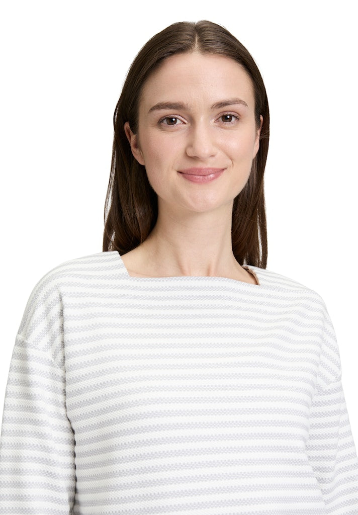 Betty & Co Damen Sweatshirts Grey/Cream