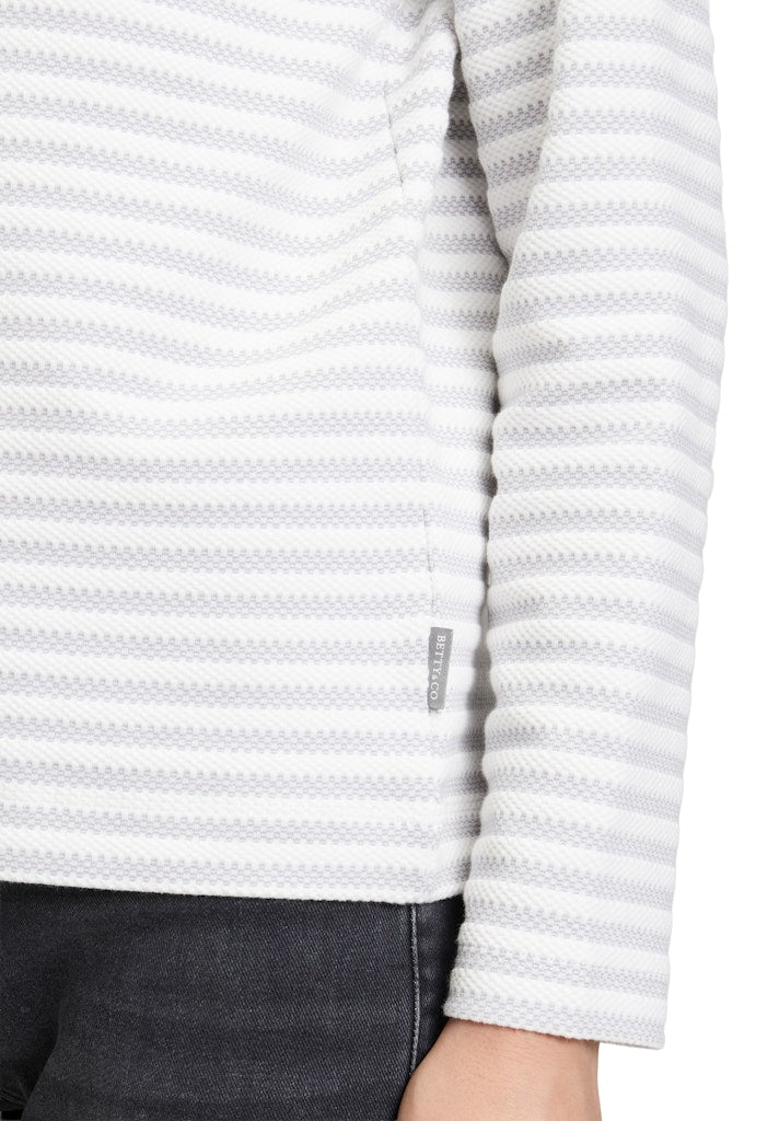 Betty & Co Damen Sweatshirts Grey/Cream