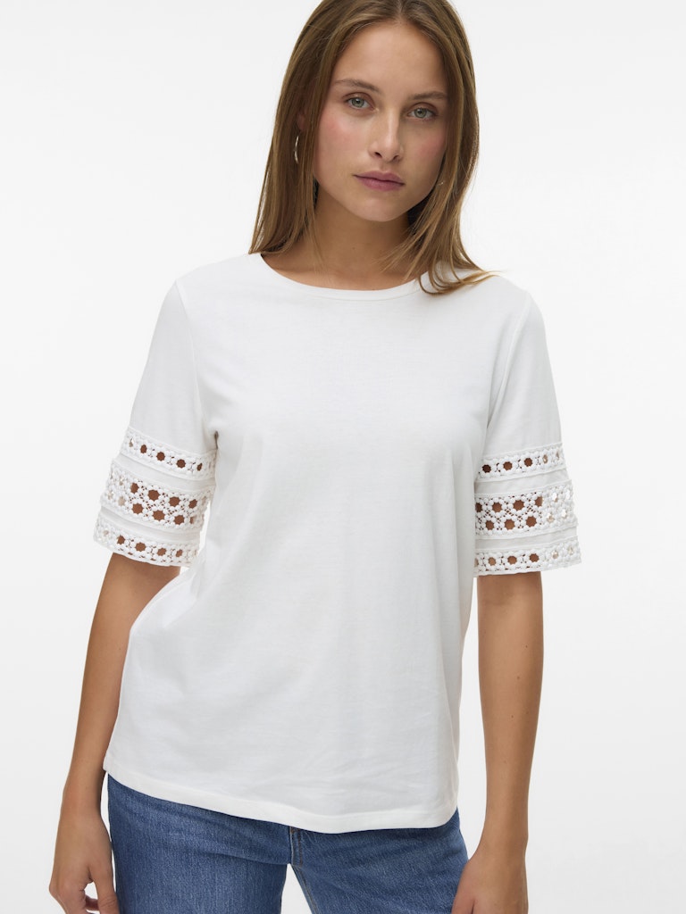 Vero Moda Damen T-Shirts Snow White/Snow