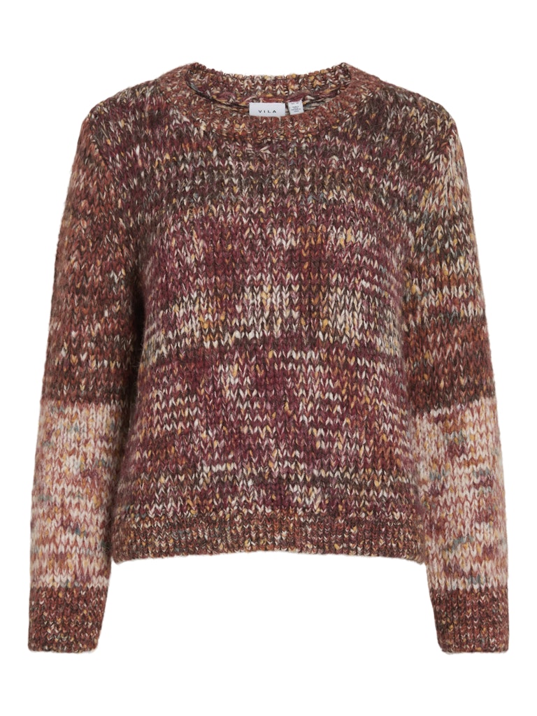 Vila Damen Pullover Fig/Multi Color