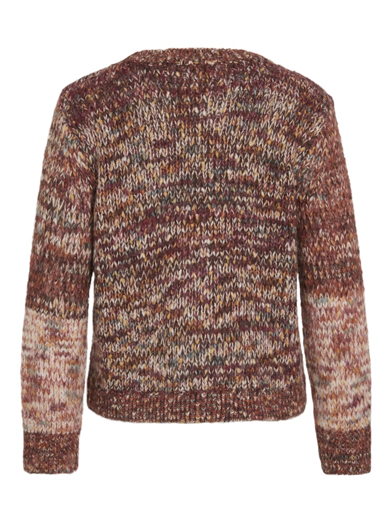 Vila Damen Pullover Fig/Multi Color